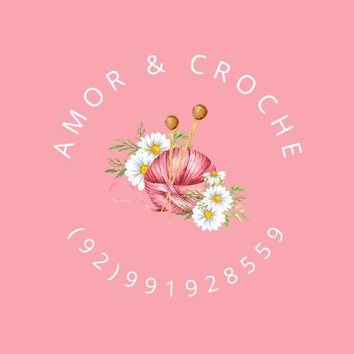Logo Amor & Crochê - Artesanato em Crochê